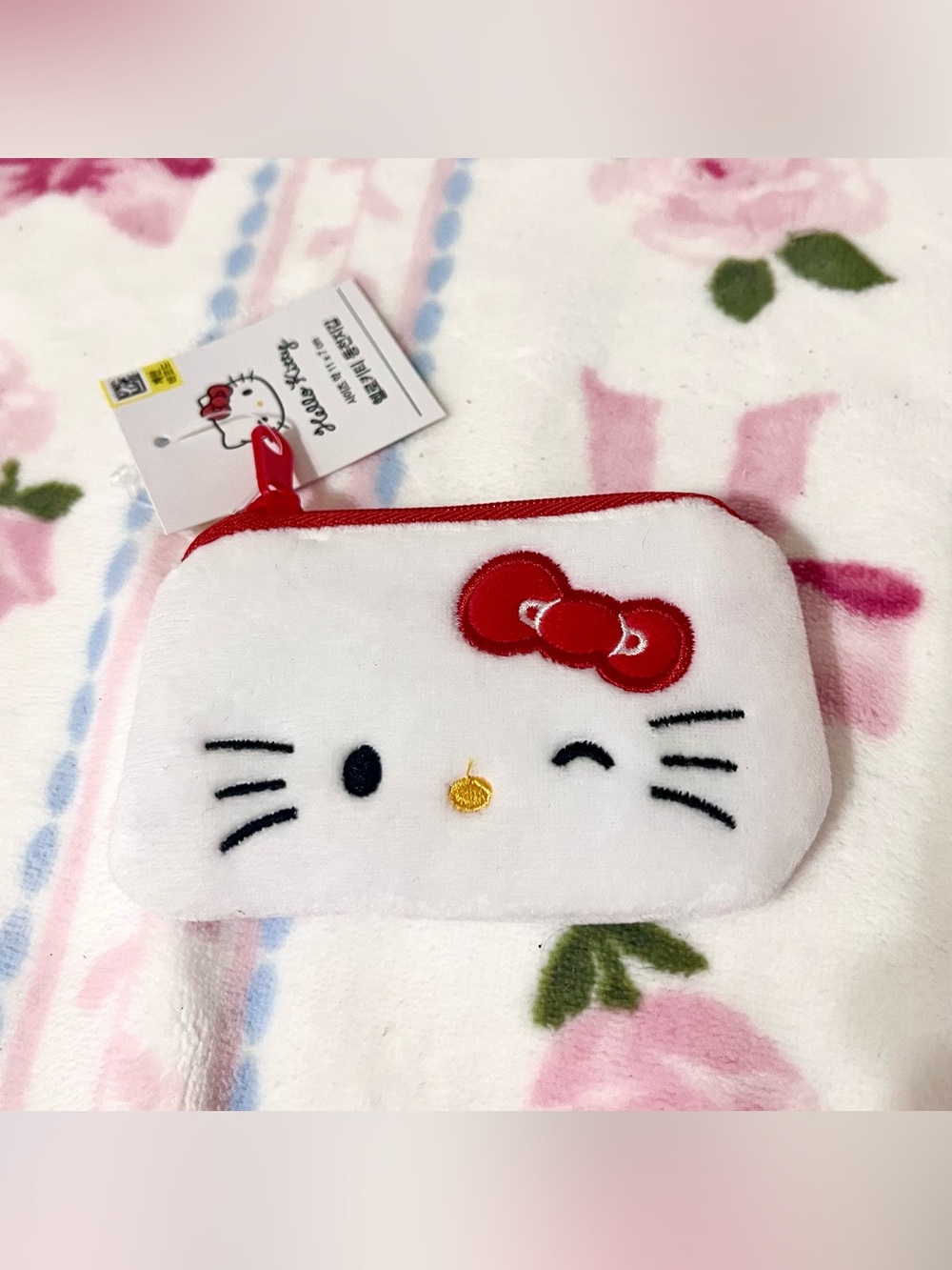 Hello Kitty Plush Coin Pouch Purse